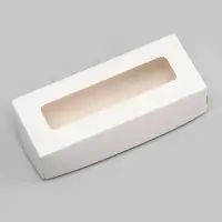 Коробка складная, белый, 17&times;7&times;4 см, 0.5 л