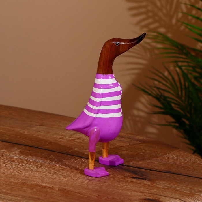 Сувенир Сувенир "Утка в сиреневом" дерево 25 см