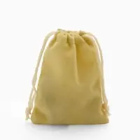 Мешочек для украшений бархатный, 7&times;9 см, жёлто-песочный