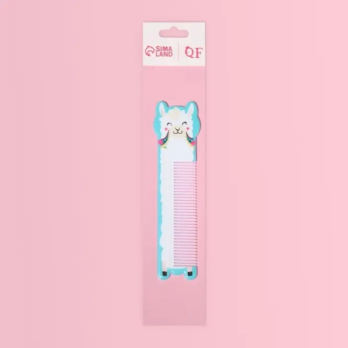 Расчёска фигурная «Ла-ла-лама», 14.7×3.8(±1) см Расчёска фигурная «Ла-ла-лама», 14.7×3.8(±1) см