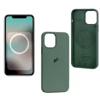 Чехол iPh 13 Pro Max Silicon Case 100% ORG Eucalyptus (MagSafe + анимация NFC) c LOGO