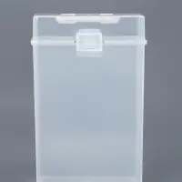 Бокс для хранения мелочей, с ручкой, 16.5&times;11&times;6 см, прозрачный