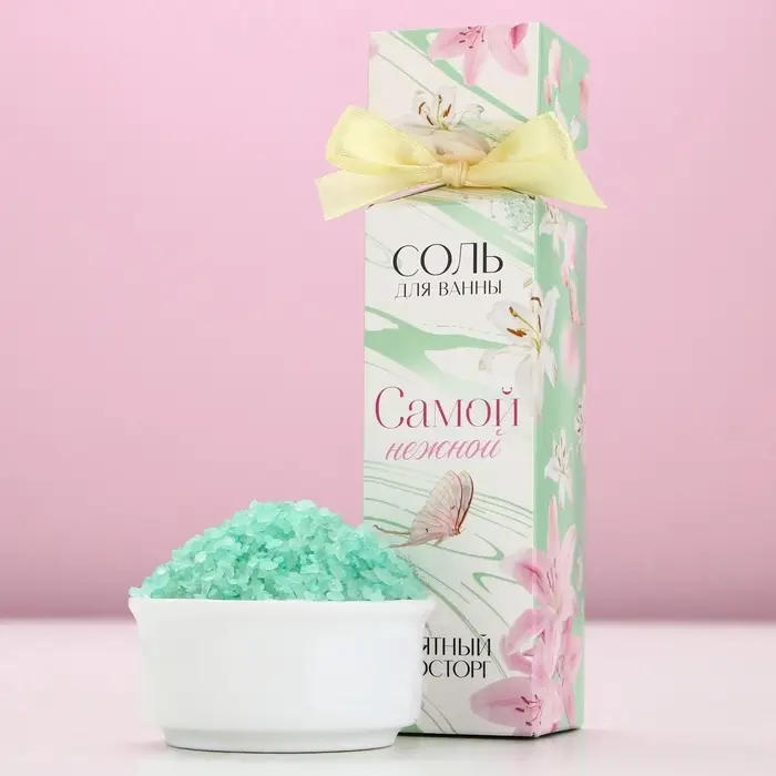 Соль для ванны &laquo;Самой нежной&raquo;, 150 г, аромат мяты, ЧИСТОЕ СЧАСТЬЕ