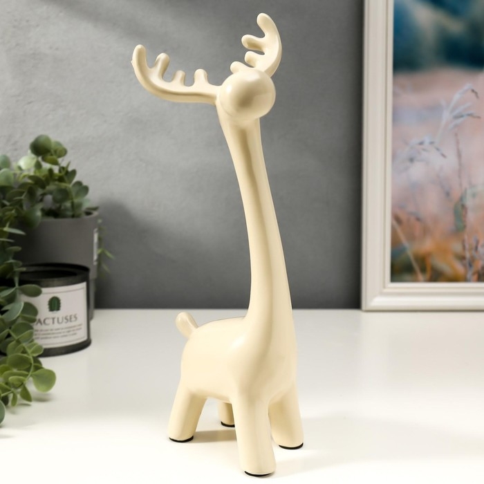 Сувенир керамика  Сувенир керамика "Лосик с детками" матовый набор 3 шт h=14; 17; 28 см