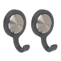 Крючки самоклеящиеся тм VETTA, нерж. сталь, пластик, 2 цвета, 2шт