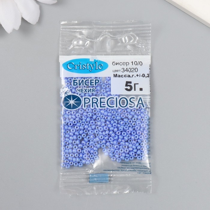 Бисер Чехия  Бисер Чехия "Preciosa"  10/0 5 гр (34020)