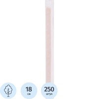 Размешиватель одноразовый деревянный L=18см инд.уп. (250шт/уп)