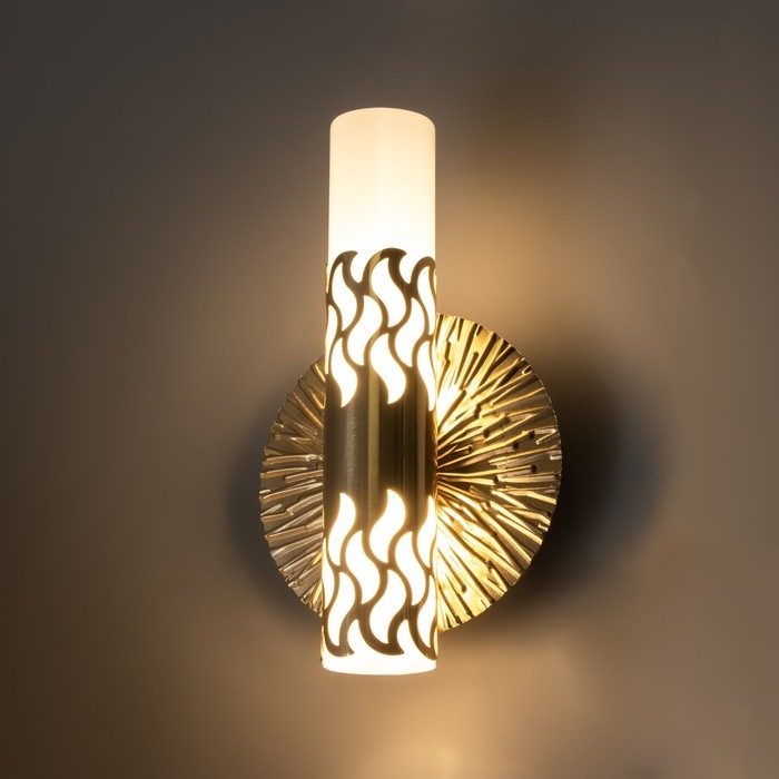 Бра "Минора" LED 3000К золото 21,5х15х15см