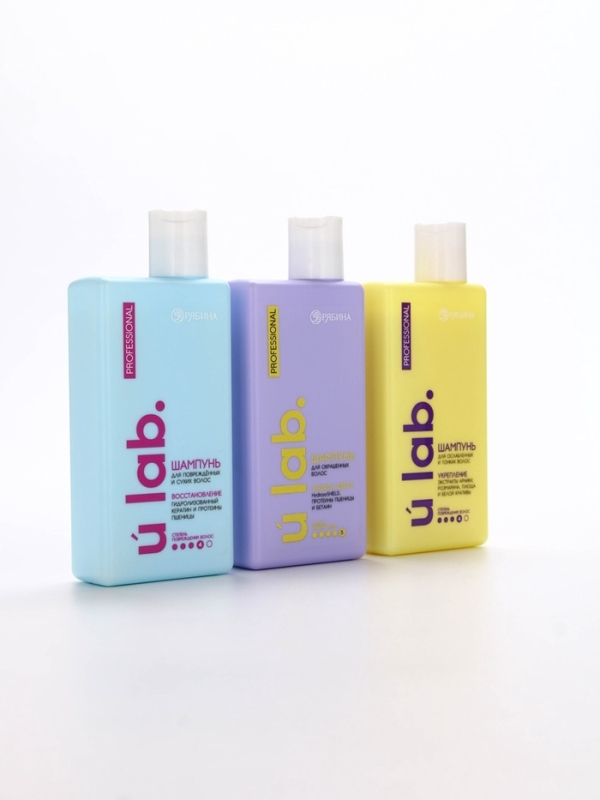 Профессиональный восстанавливающий шампунь для сухих и пористых волос с кератином и протеинами пшеницы, 250 мл ULAB