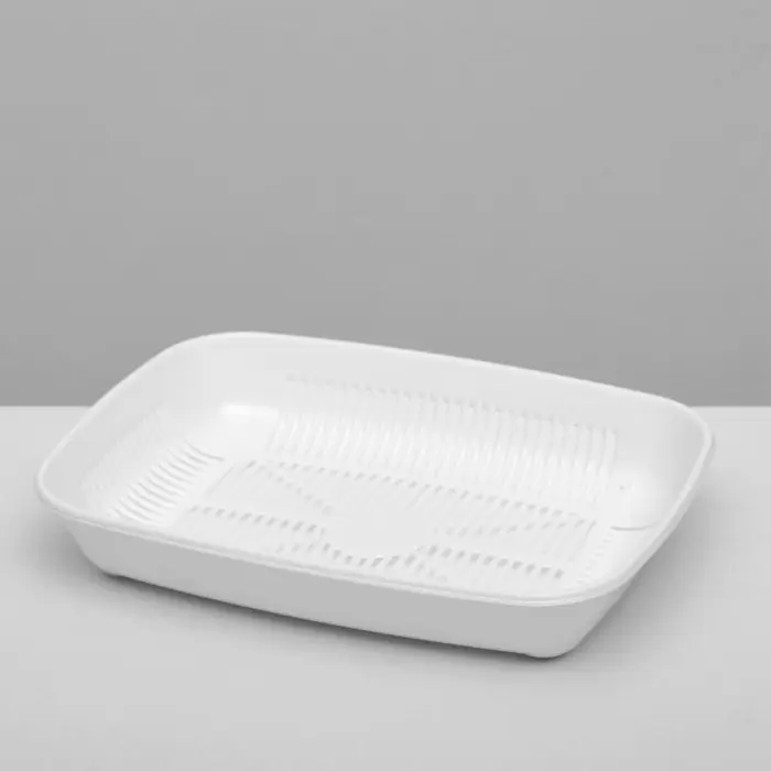 Туалет округлый с сеткой 33.5&times;25&times;6 см, белый