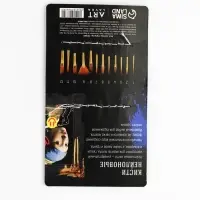 Набор кистей синтетика, 12 шт