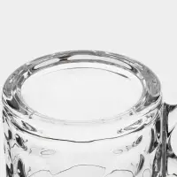 Кружка Доляна &laquo;Крис&raquo;, 300 мл, 13.5&times;8.6 см, стекло, прозрачная