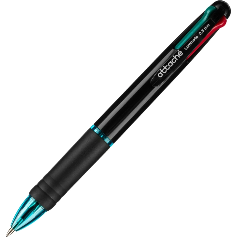 Ручка шариковая автомат. Attache Luminate, 4 цвета,манж