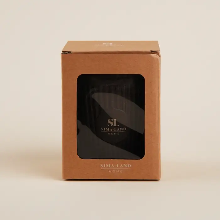 Стакан для кофе SL Home, 250 мл, 9.5&times;12.5 см, с крышкой, коричневый