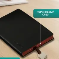 Ежедневник недатированный А6, 116 листов, обложка ПВХ, &laquo;ЛАЙТ&raquo;, тонированный срез, МИКС