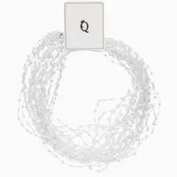 Чокер на леске многослойный &laquo;Жемчужная Богема&raquo;, бусина №3, L=43 см, белый