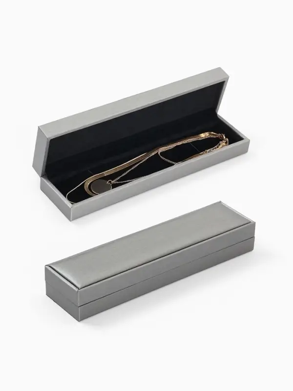 Футляр под браслет/цепочку/часы &laquo;Квадро&raquo; классический, 22&times;5.5, серый