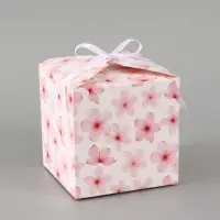 Коробка подарочная складная &laquo;Цветы&raquo;, 12&times;12&times;12 см