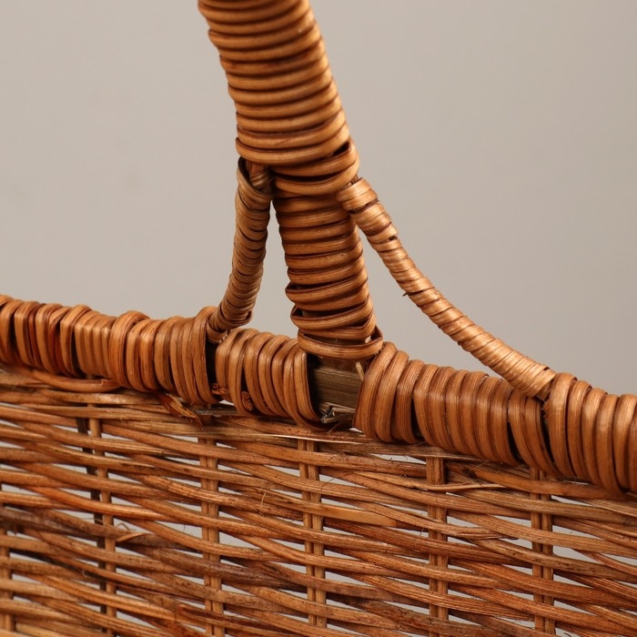 Корзина с высокой ручкой, 40х31х25 см, ротанг Корзина с высокой ручкой, 40х31х25 см, ротанг