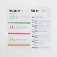 Тарелка плоская керамическая «Для похудения», d=20 см