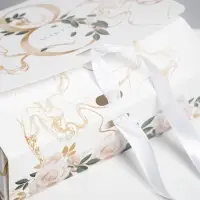 Коробка подарочная складная, упаковка, &laquo;8 марта, золото&raquo;, 16.5&times;12&times;5 см