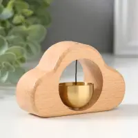 Колокол настольный &laquo;Облако&raquo;, бук, на магнитах, 2.8&times;9.5&times;6 см