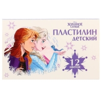 Пластилин  «Детский», 12 цветов, 180 г, Холодное сердце