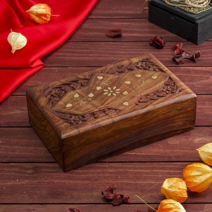 Шкатулка  Шкатулка "Знак" дерево 20х13х6 см