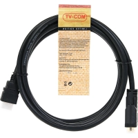 Кабель HDMI to DVI-D (19M -25M) 2м, TV-COM <LCG135E-2M
