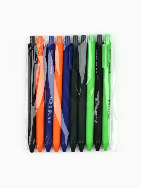 Ручка пластик автоматическая 0.7 мм «Школьные приколы», синяя паста, МИКС