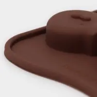 Форма для конфет и шоколада Доляна &laquo;Животные. Любовь&raquo;, силикон, 20.6&times;10.5&times;1.4 см, 15 ячеек, коричневая