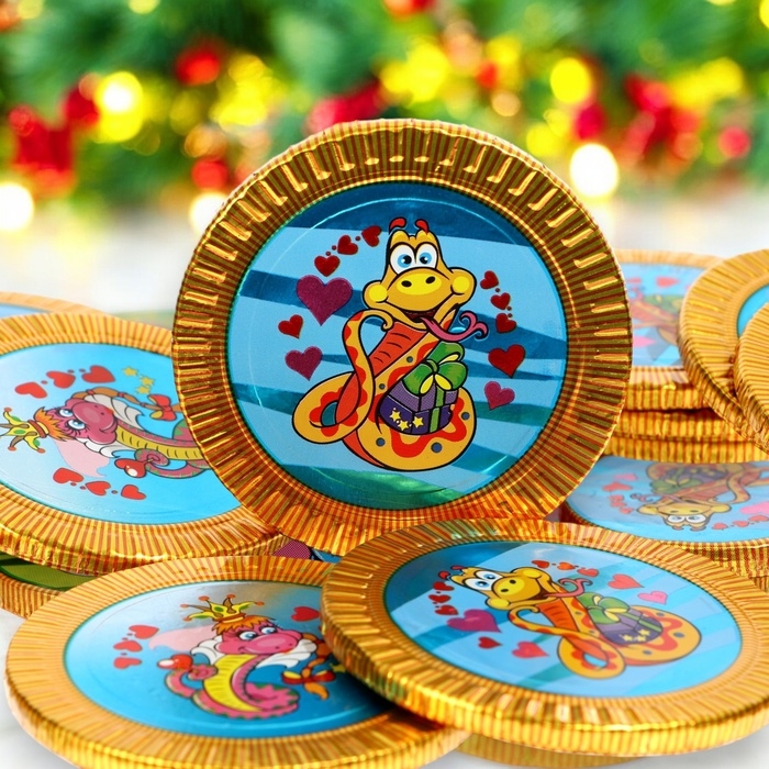 Новый год. Шоколадная фигурка Медаль Новый год. Шоколадная фигурка Медаль "Символ года", МИКС, 30 г