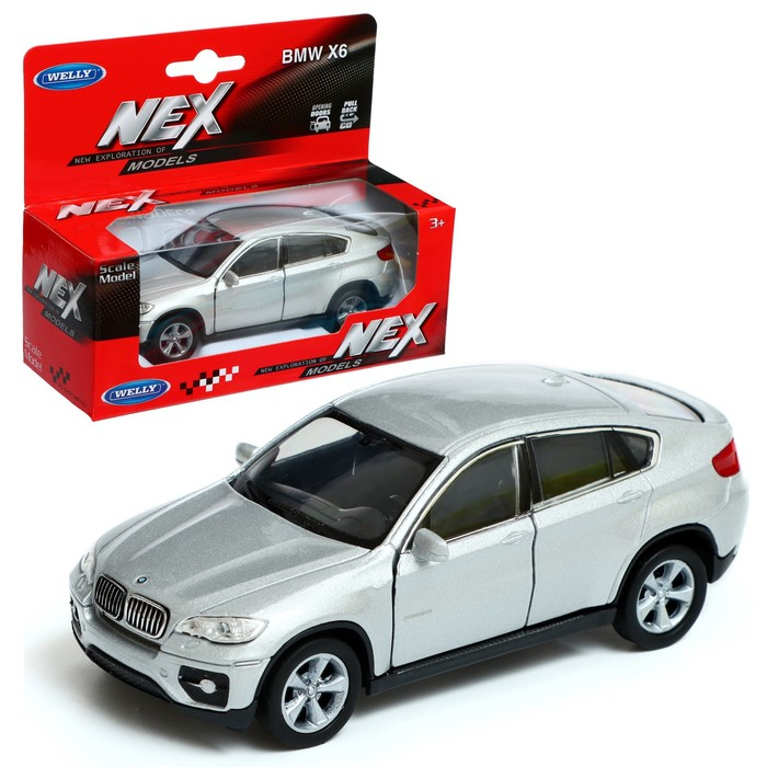 Модель машины BMW X6, масштаб 1:34-39, МИКС Модель машины BMW X6, масштаб 1:34-39, МИКС