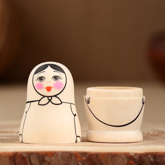 Заготовка для творчества Заготовка для творчества "Матрешка", дерево, высшая категория, 9х4х4см