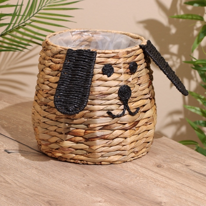 Корзина плетёная  Корзина плетёная "Собачка" 29х29х24 см