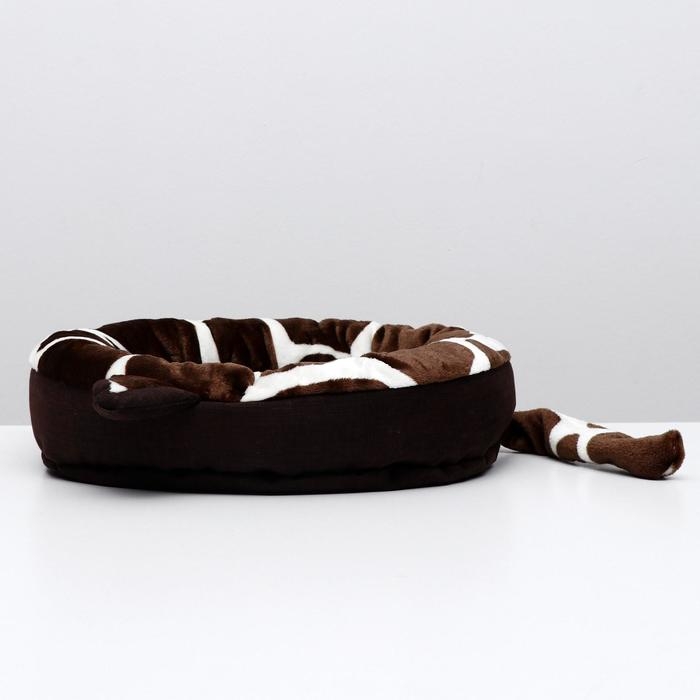 Лежанка Perseiline ЛМ-10 45 x 45 x 12 см, с хвостом и ушками, микс цветов Лежанка Perseiline ЛМ-10 45 x 45 x 12 см, с хвостом и ушками, микс цветов