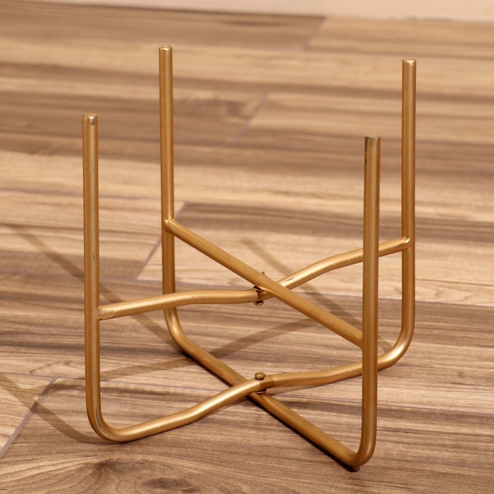 Кашпо на подставке  Кашпо на подставке "Хани" металл (набор 2 шт), диаметр 30 и 25 см