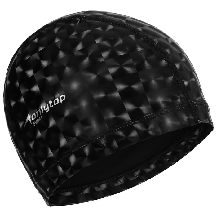 Шапочка для плавания взрослая ONLYTOP, тканевая, обхват 54-60 см Шапочка для плавания взрослая ONLYTOP, тканевая, обхват 54-60 см