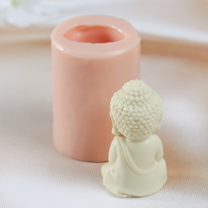 Молд силиконовый Молд силиконовый "Будда" изделие 3,5х2,8х6,5 см