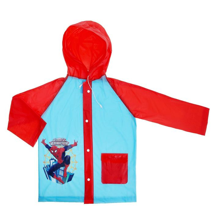 Дождевик детский, размер S, 92-98 см, Человек-Паук Дождевик детский, размер S, 92-98 см, Человек-Паук