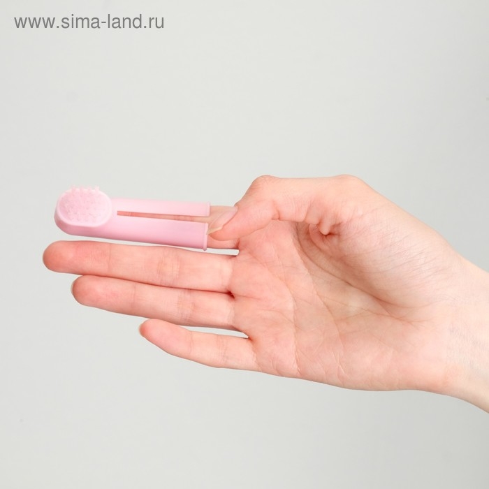 Набор щётка - напальчник и массажер для десен, микс цветов Набор щётка - напальчник и массажер для десен, микс цветов