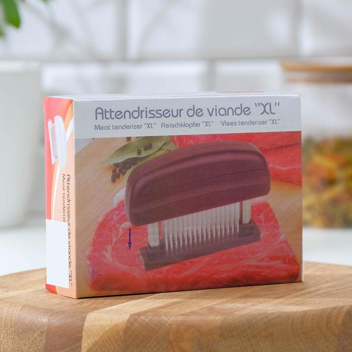 Тендерайзер для мяса «Нилла», 15×11×4 см, цвет МИКС Тендерайзер для мяса «Нилла», 15×11×4 см, цвет МИКС