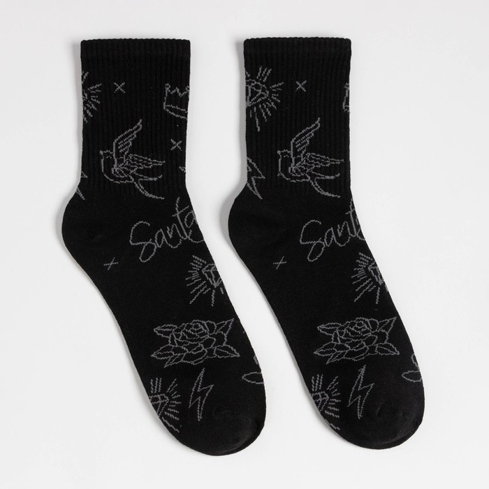 Новогодний подарочный набор термос и носки KAFTAN Xmas, р. 41-44 (27-29 см)