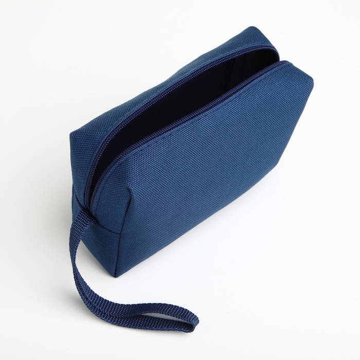 Косметичка на молнии, цвет синий Косметичка на молнии, цвет синий