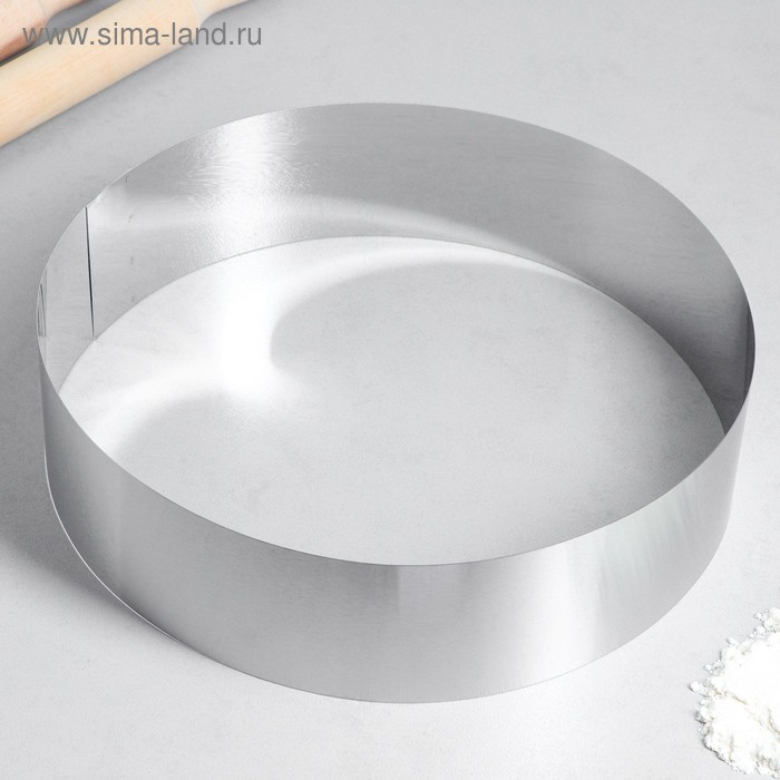 Набор форм для выпечки и выкладки «Круг», d-30, h-8,5 см, 4 шт Набор форм для выпечки и выкладки «Круг», d-30, h-8,5 см, 4 шт