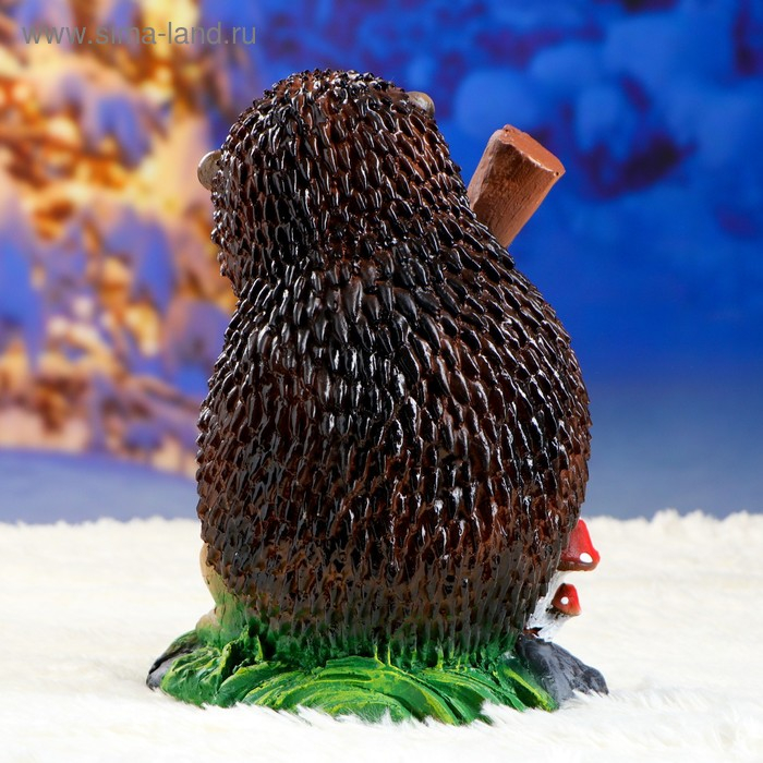 Садовая фигура  Садовая фигура "Ёж с лопатой" 22х22х31см