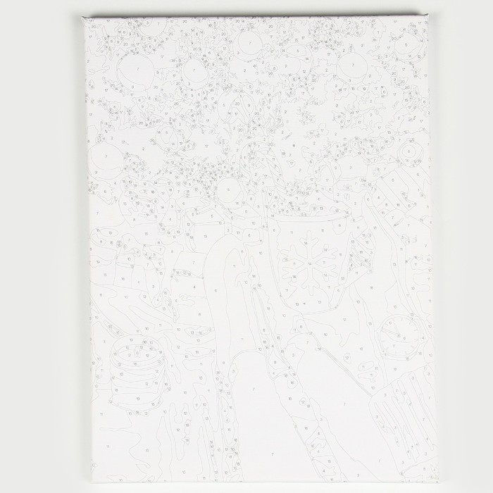 Картина по номерам на новый год на холсте с подрамником и поталью «Всё сбудется», 30 х 40 см Картина по номерам на новый год на холсте с подрамником и поталью «Всё сбудется», 30 х 40 см