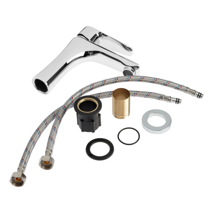 Смеситель для раковины ZEIN Z3753, однорычажный, высота излива 11 см, латунь, хром Смеситель для раковины ZEIN Z3753, однорычажный, высота излива 11 см, латунь, хром