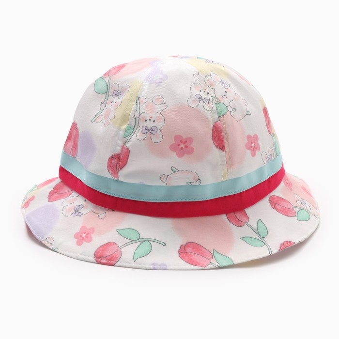 Панама детская Панама детская "Тюльпаны" MINAKU, цв,розовый , р-р 50