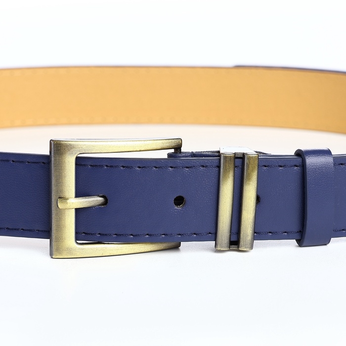 Ремень женский, ширина 2,5 см, винт, цвет синий Ремень женский, ширина 2,5 см, винт, цвет синий